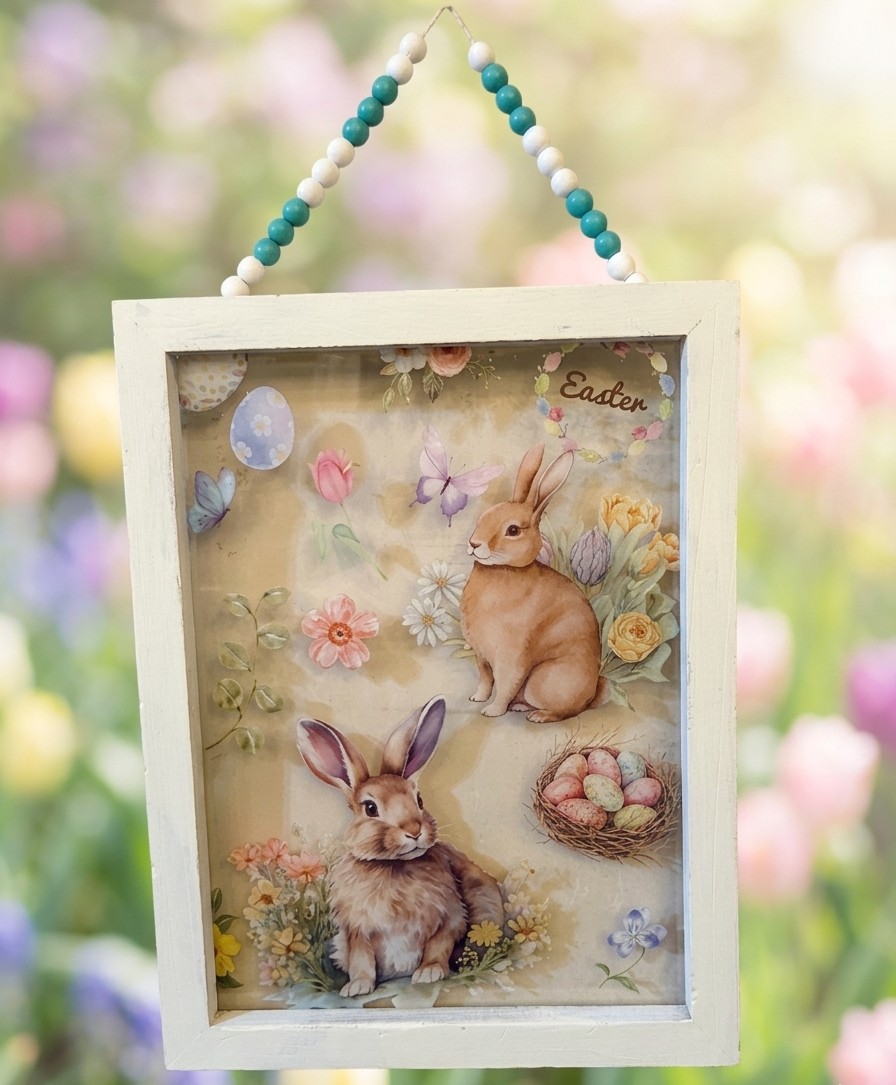 Springtime Bunny Nest Frame